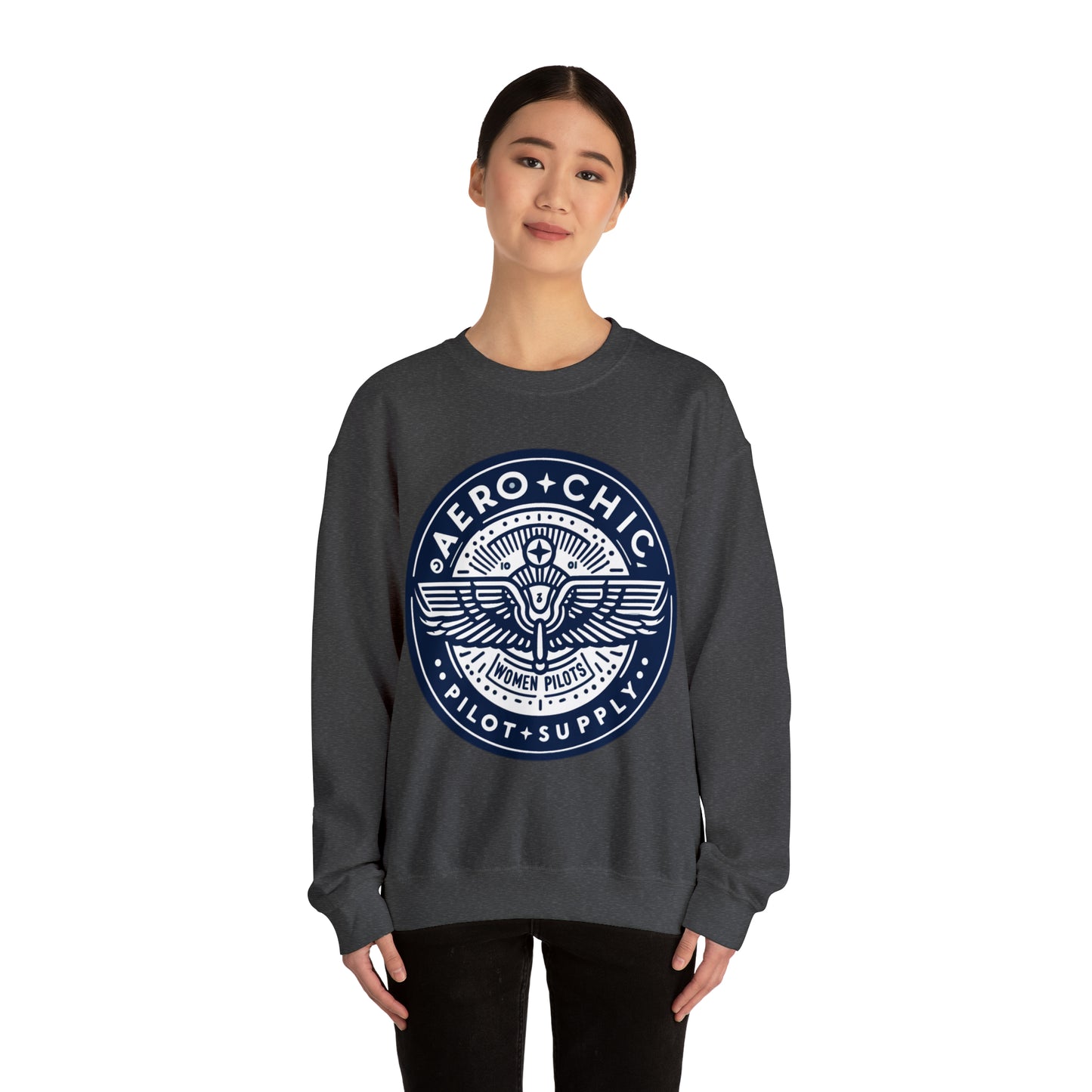 Unisex Sweatshirt - AeroChic pilot supply