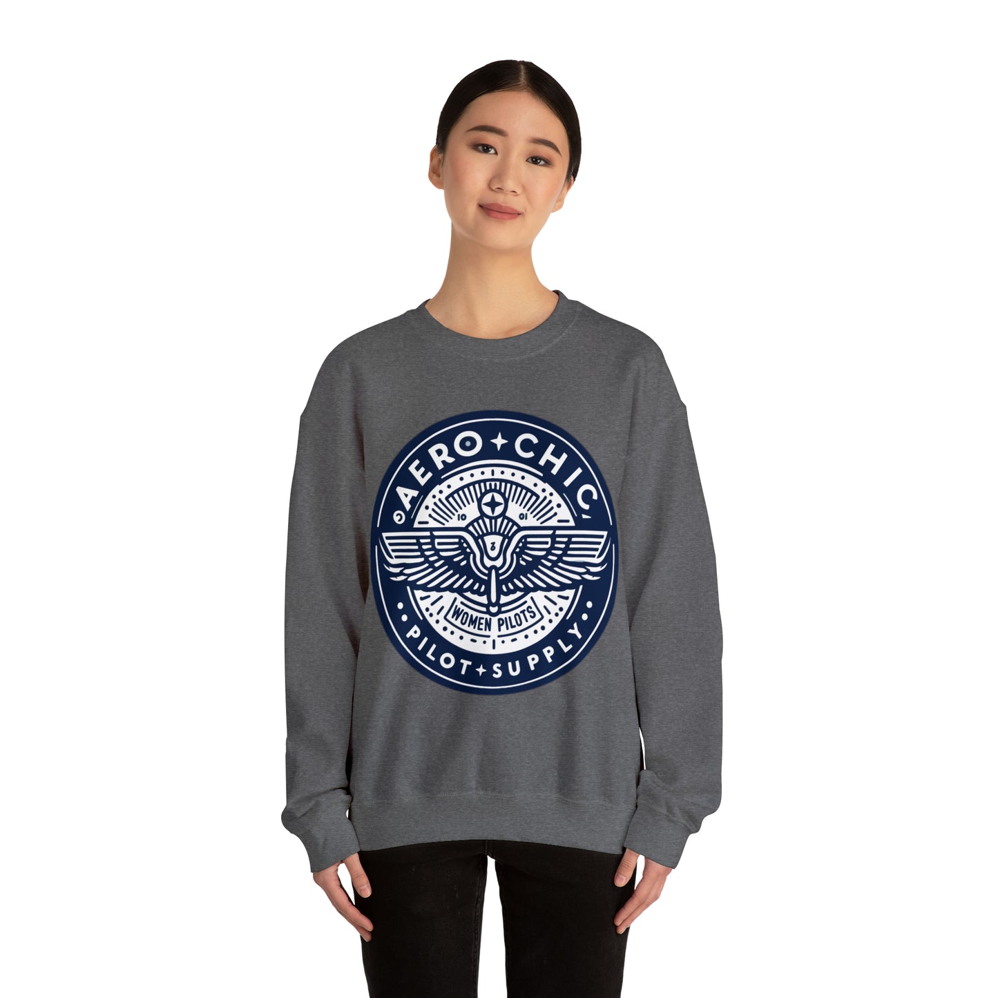 Unisex Sweatshirt - AeroChic pilot supply