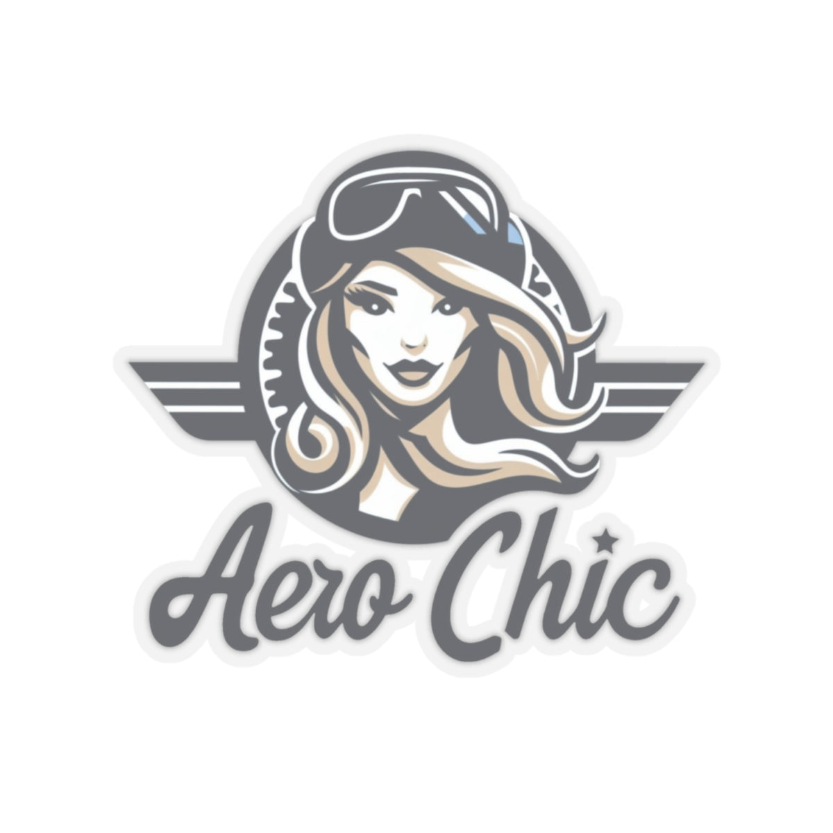 Sticker - Woman Pilot Muted Tones