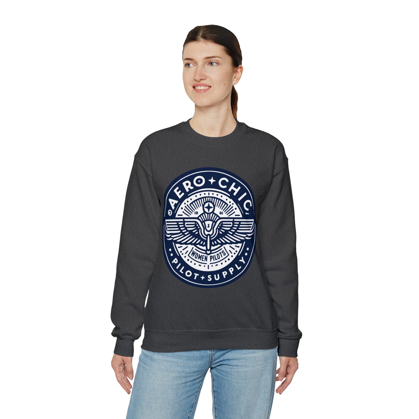 Unisex Sweatshirt - AeroChic pilot supply