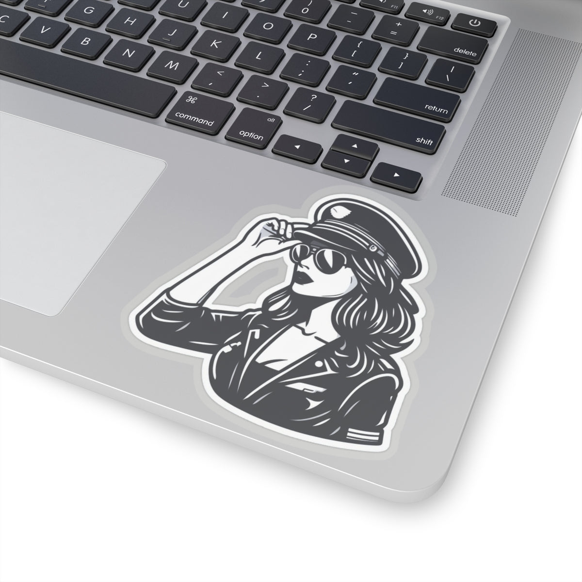 Stickers - B&W woman pilot