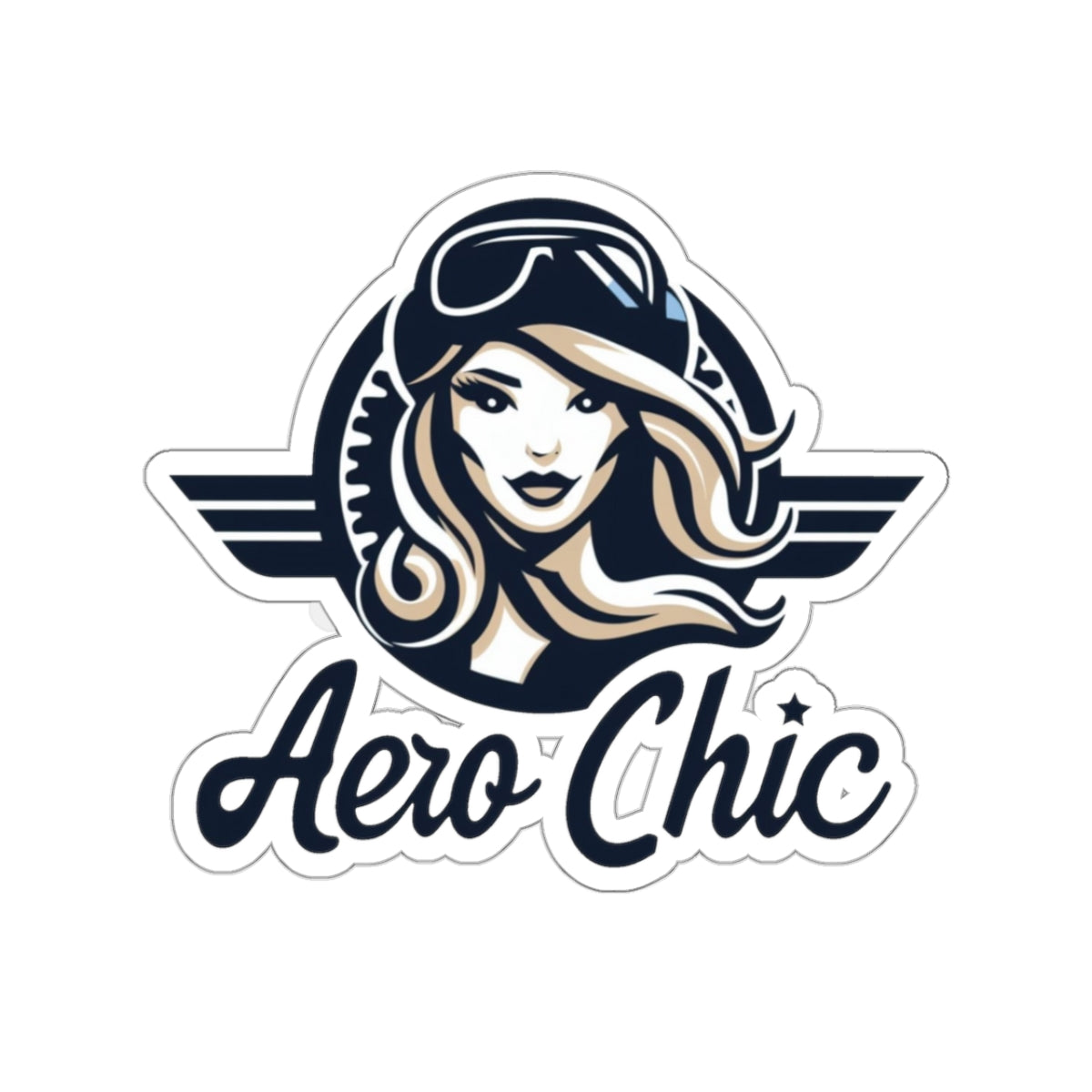 Sticker - Woman Pilot Muted Tones
