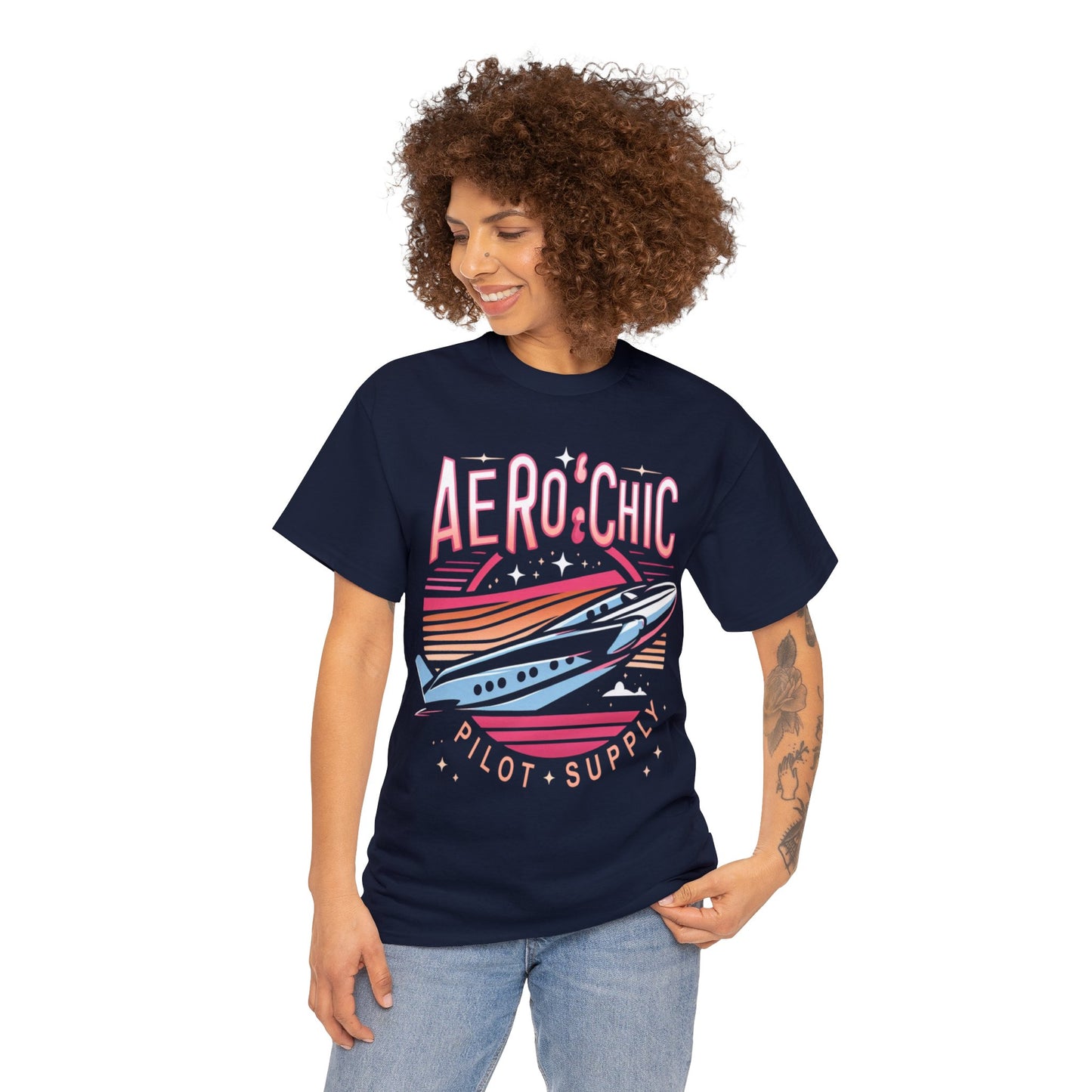Graphic Tee - AeroChic Night Flight