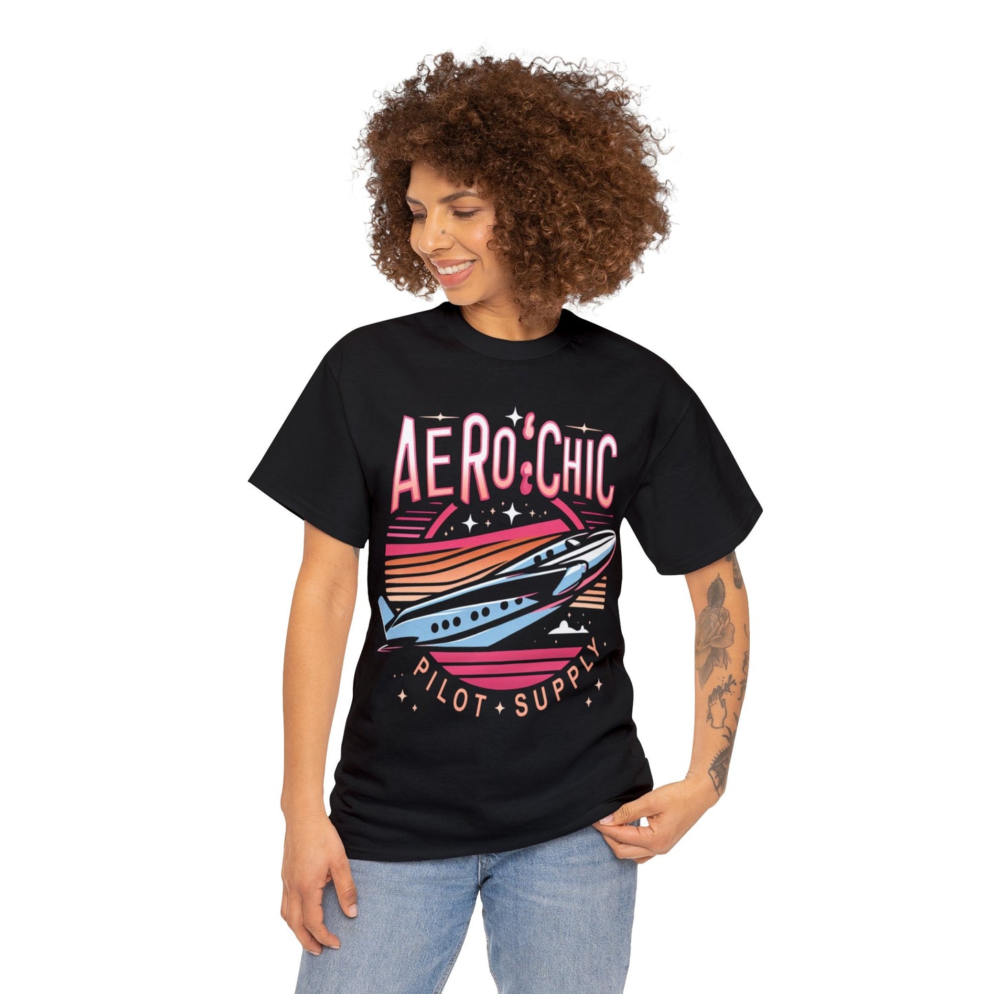 Graphic Tee - AeroChic Night Flight