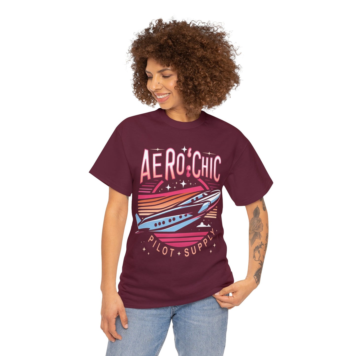 Graphic Tee - AeroChic Night Flight