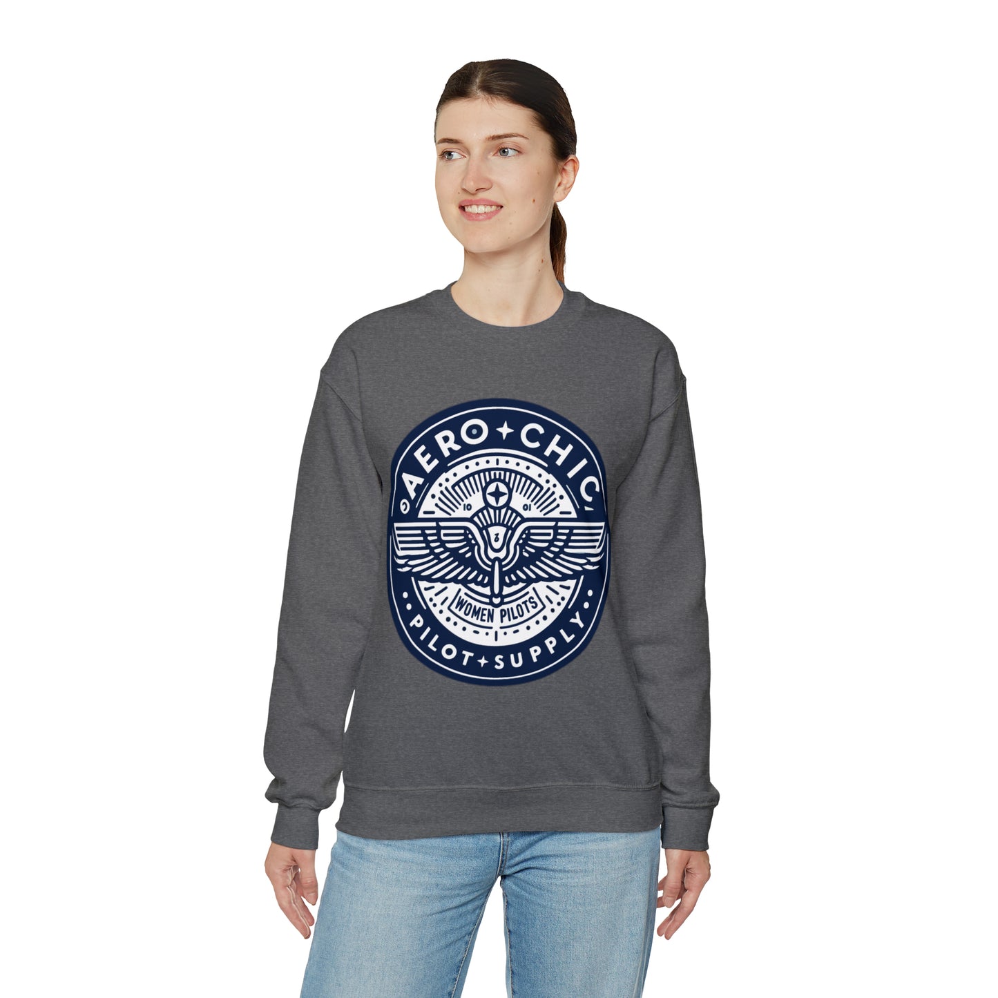 Unisex Sweatshirt - AeroChic pilot supply