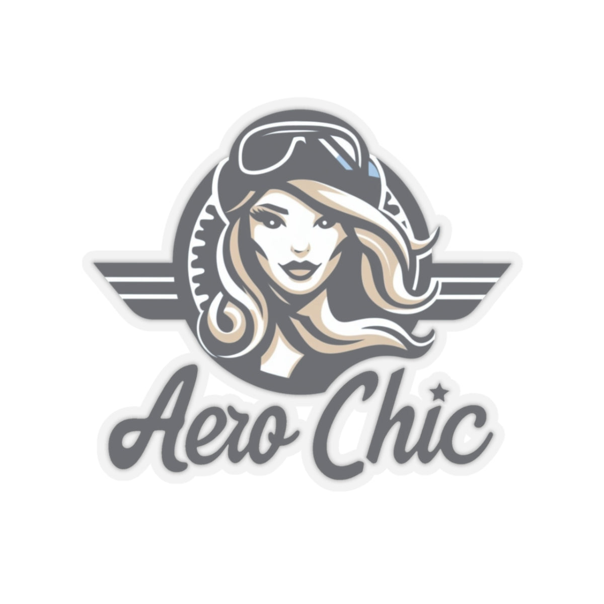 Sticker - Woman Pilot Muted Tones