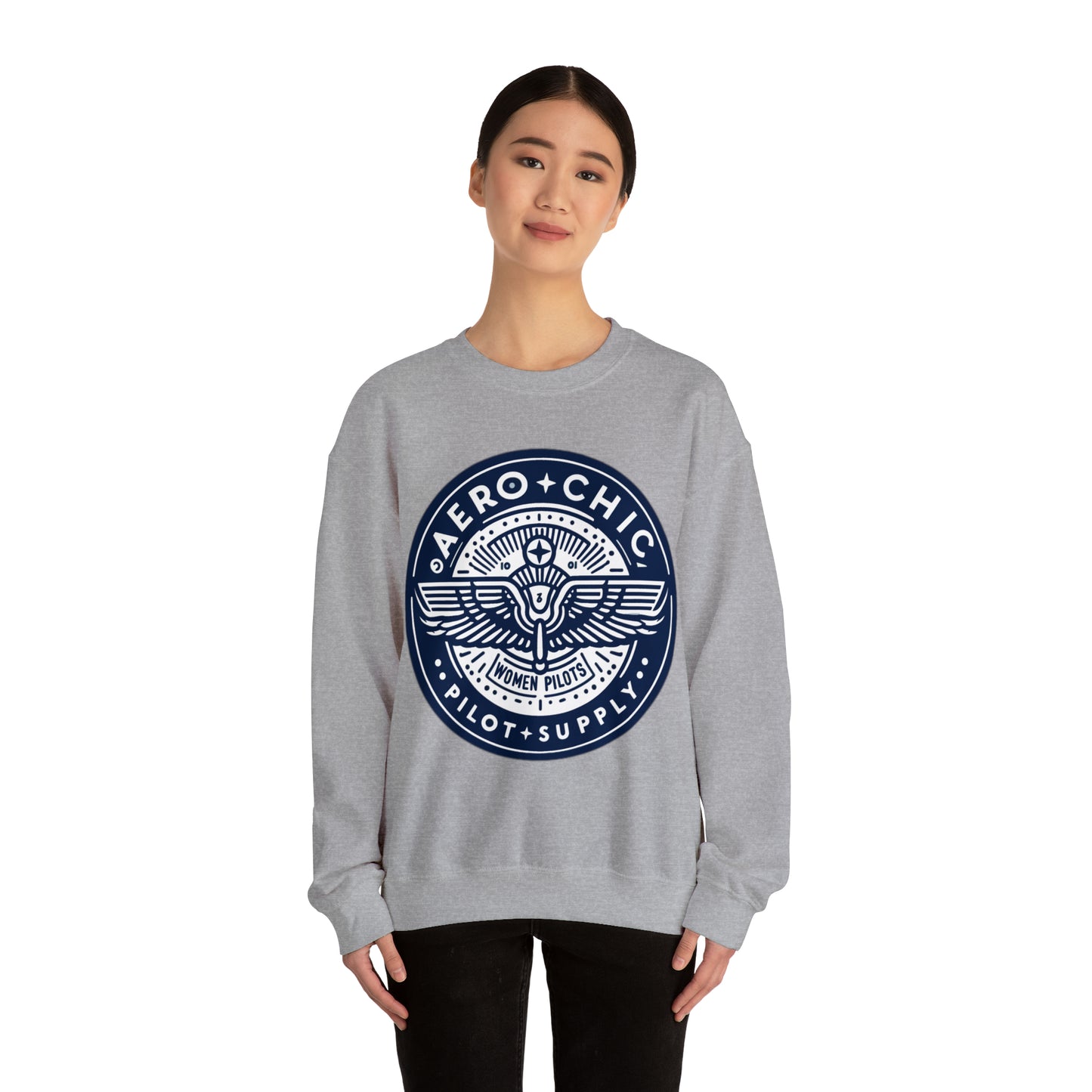 Unisex Sweatshirt - AeroChic pilot supply