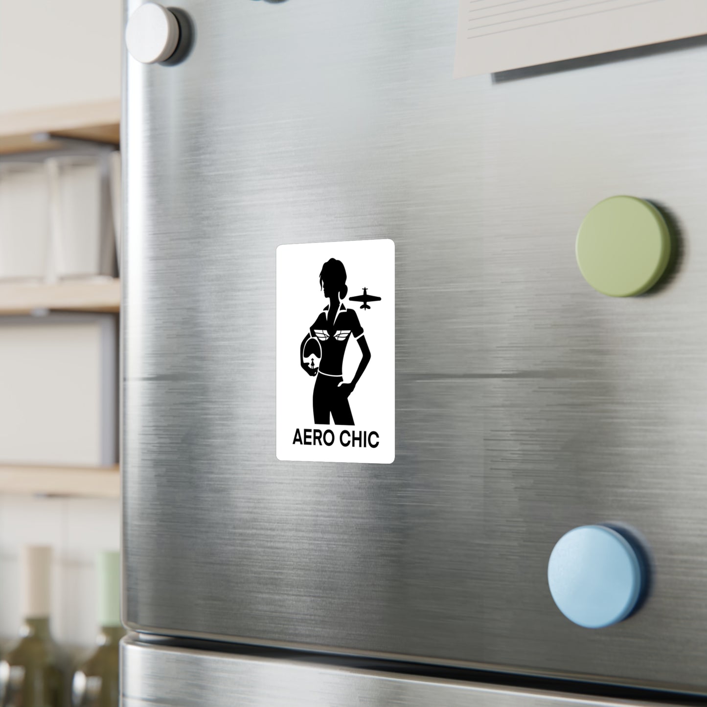 Sticker - AeroChic Female Fighter Pilot