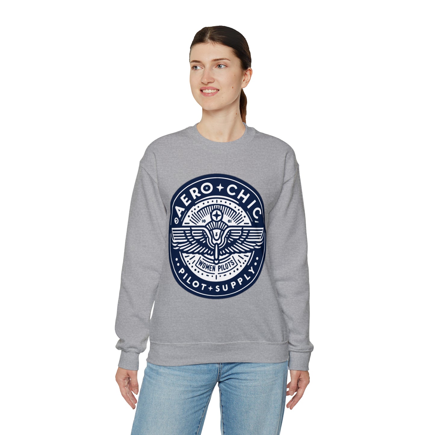 Unisex Sweatshirt - AeroChic pilot supply