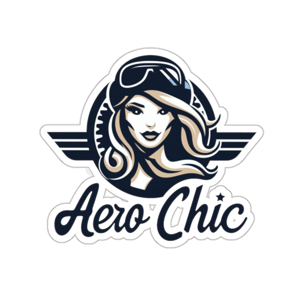 Sticker - Woman Pilot Muted Tones