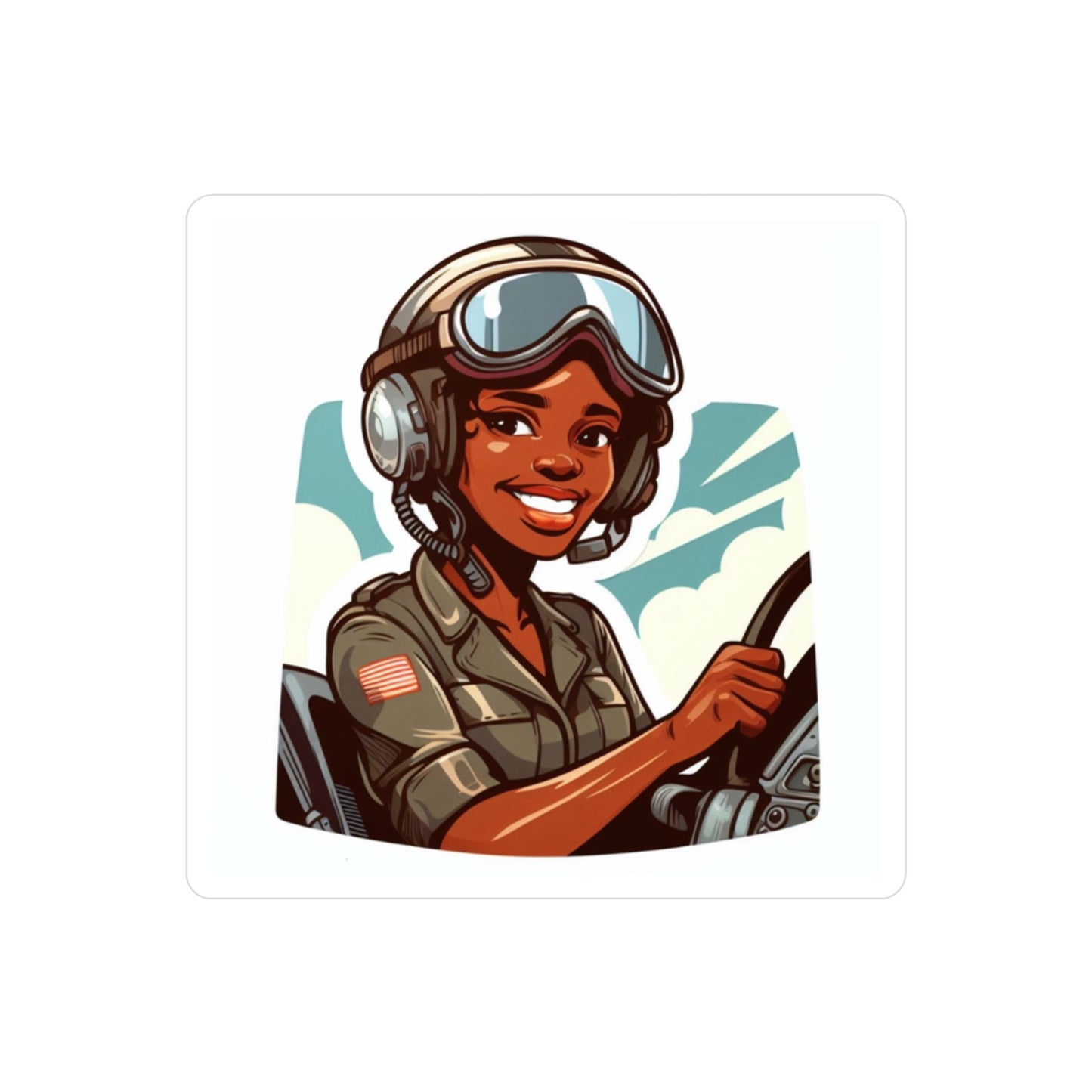 Sticker - Woman Pilot