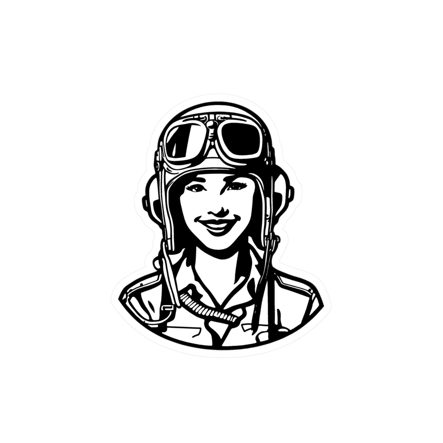 Sticker - Woman Pilot