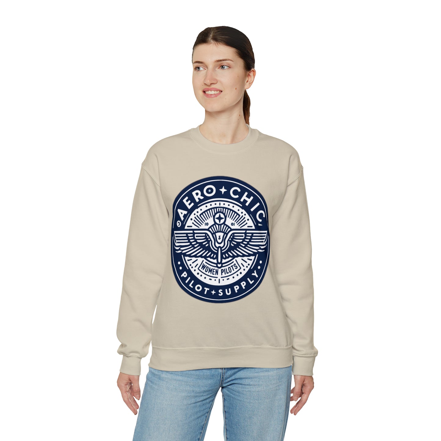 Unisex Sweatshirt - AeroChic pilot supply