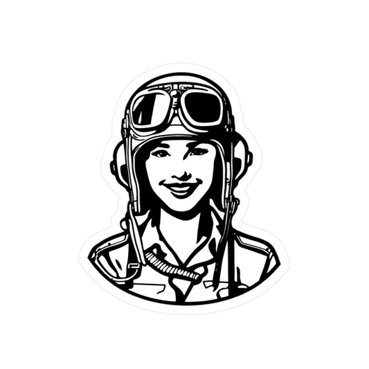 Sticker - Woman Pilot