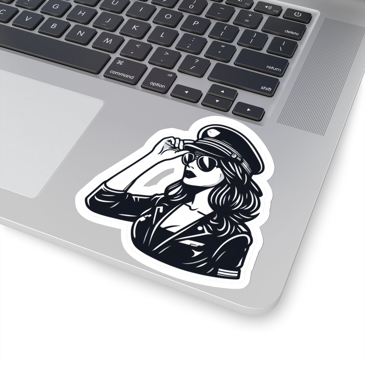 Stickers - B&W woman pilot