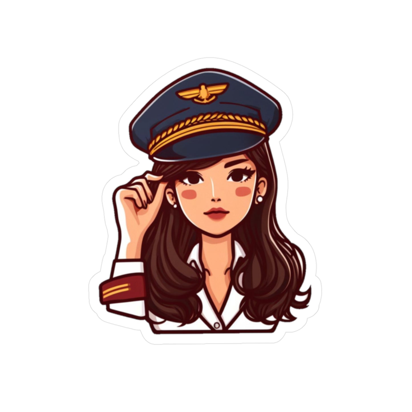 Sticker - Woman Pilot