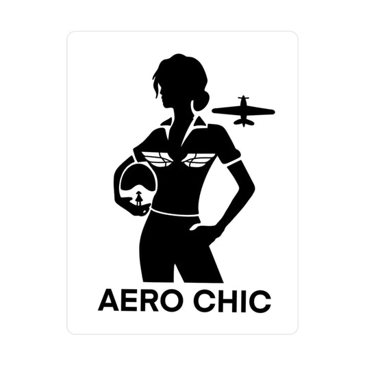 Sticker - AeroChic Female Fighter Pilot